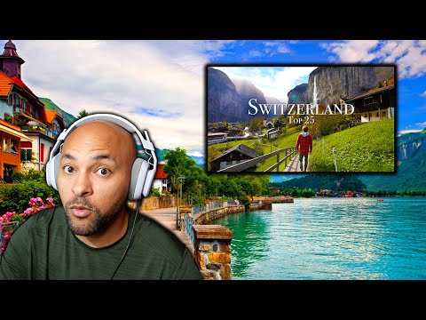 TOP 25 PLACES TO VISIT IN SWITZERLAND | American Reacts
