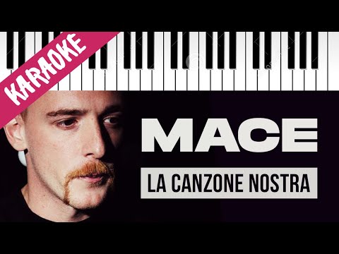 MACE, BLANCO, Salmo | LA CANZONE NOSTRA // Piano Karaoke con Testo