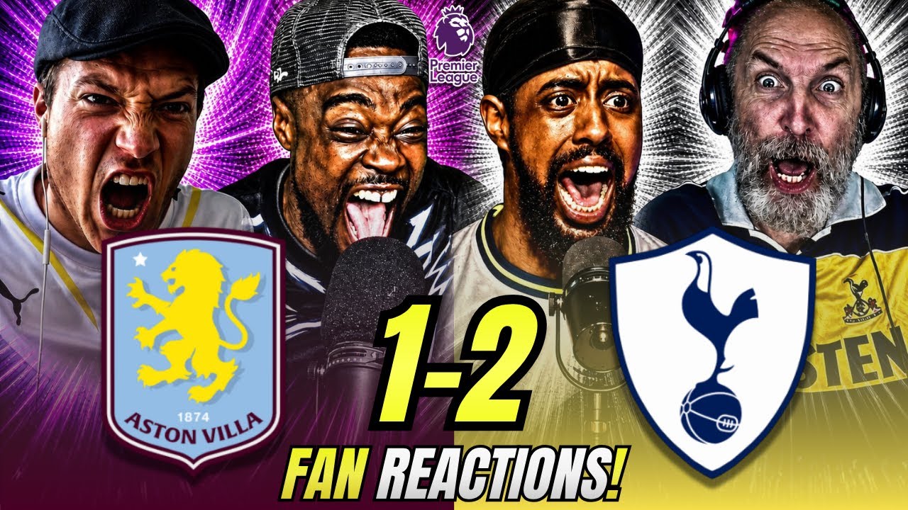 Spurs Fans EUPHORIC 🥳 Reactions to Aston Villa 1-2 Tottenham | Premier League Fan Reactions