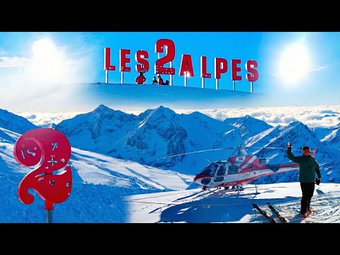 My first day in Les 2 Alpes - a beautiful French ski resort