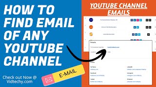 how to find email of youtube channel