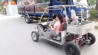 How to make electric Go Kart / Go kart chạy điện tự chế