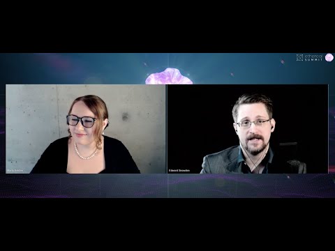 Video Thumbnail: Edward Snowden Talks Privacy Coins at Ethereal 2021