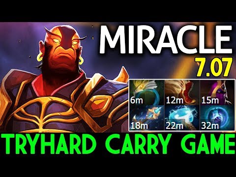 TRYHARD CARRY THIS GAME! Ember Spirit by Miracle- Dota 2 7.07