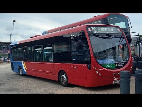 *Driver Curbs it at the end* Go North East 5409 Wright Streetlite DF on the 78 to Sunderland