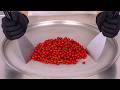 Red Currant Ice Cream Rolls That Look Too Good To Eat ASMR