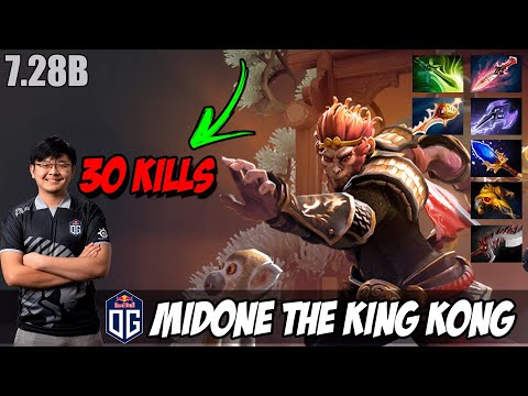 MidOne Monkey King 30 KILLS vs TOPSON! MONKEY KING GOD | Gameplay Patch 7.28b - FULL MATCH