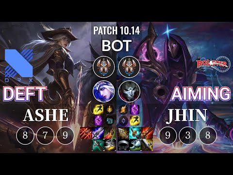 DRX Deft Ashe vs KT Aiming Jhin Bot - KR Patch 10.14
