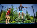 Батут Thunder Elite 252 см з внутрішньою сіткою та драбинкою