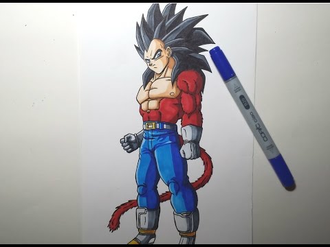 Drawing Vegeta Ssj4 ベジータ SSj4
