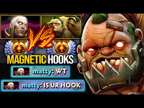 Immortal Pudge VS Immortal Invoker Mid!!! Epic Magnetic Hooks | Pudge Official