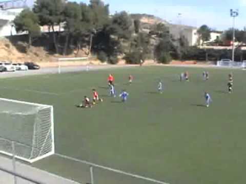 Liga Prebenjamín. Grupo 27. Jornada 17. Nastic Tarragona "B" vs. SantesCreus CE."D" .wmv