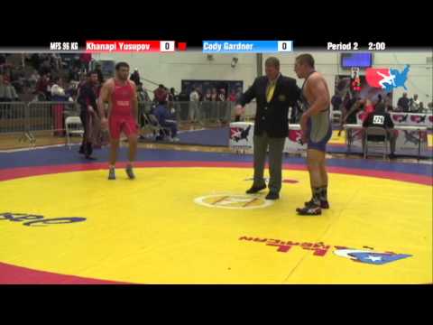 96 KG Round 1 - Khanapi Yusupov RUS vs Cody Gardner HMC