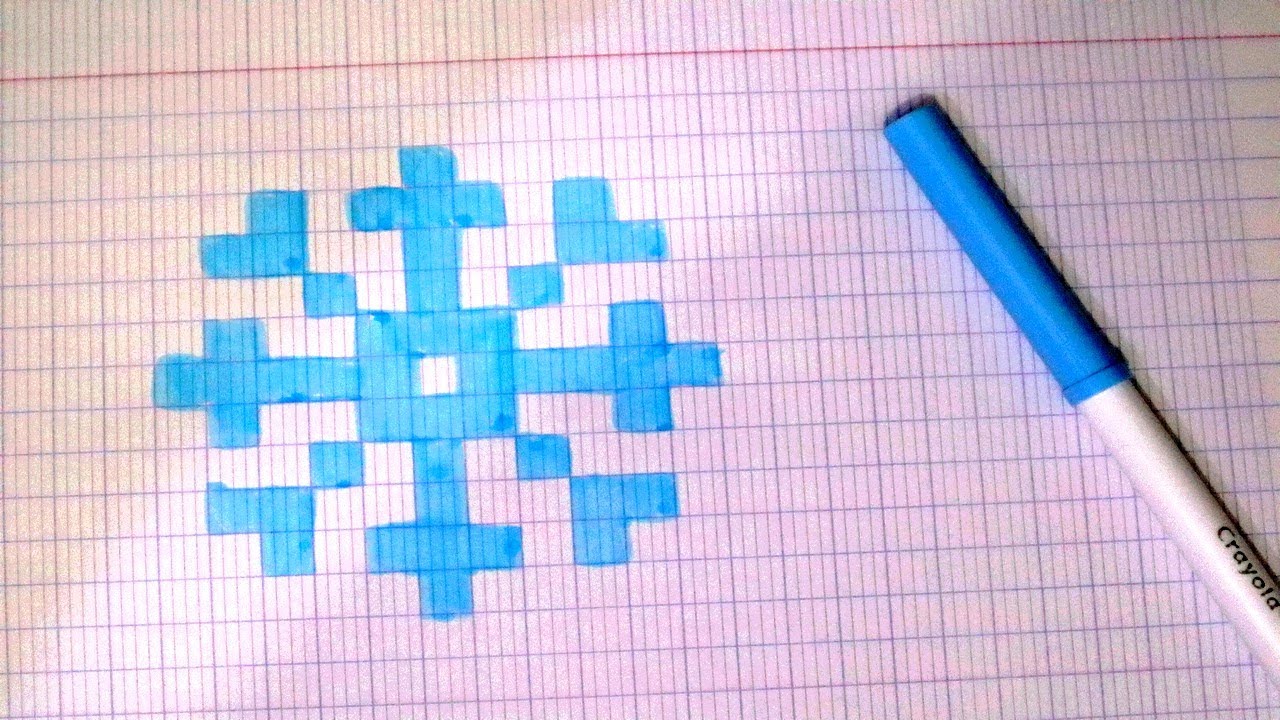 Flocon en Pixel Art ! - Tuto de Noël