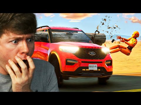 Reacting to CAR CRASHES and DANGEROUS DRIVING! (BeamNG Drive)