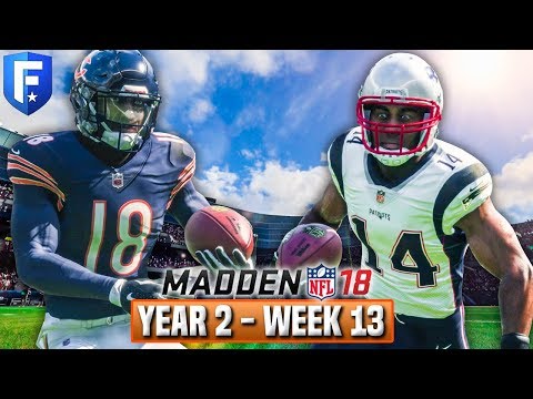 Madden 18 Bears Franchise Year 2 - Week 13 vs Patriots | Ep.32