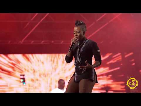 Stiffy and Fay-Ann Lyons at Rise fete 2019