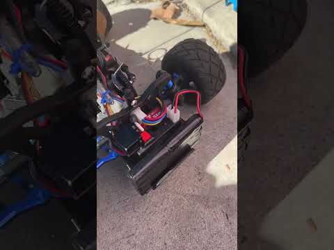 Traxxas nitro rustler remote start in the back
