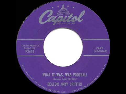 1954 HITS ARCHIVE: What It Was, Was Football - Andy Griffith