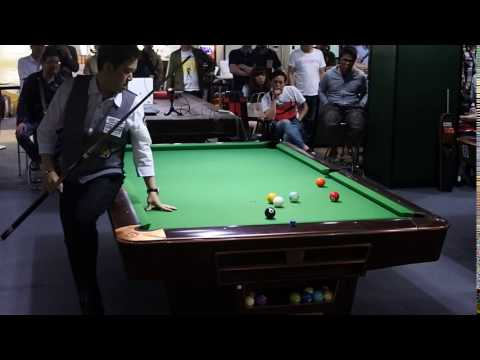 Lo Li-wen's skillful shot during 2016 All Japan Straight Pool