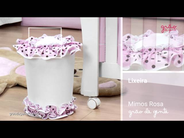 Lixeira Mimos Rosa | Ref: 54213
