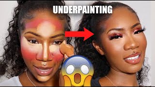 DO THIS VIRAL UNDERPAINTING TRICK AND BLUSH MAKEUP TIK TOK HACK ?? Vanessak7