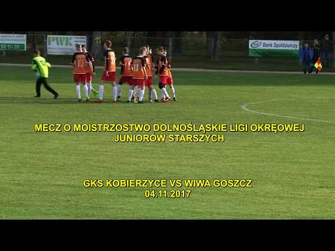 MECZ O MISTRZOSTWO DOLNOŚLĄSKIEJ LIGI OKRĘGOWEJ JUNIORÓW STARSZYCH GKS KOBIERZYCE VS WIWA GOSZCZ 04