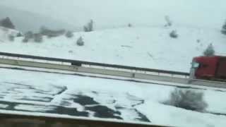 preview picture of video 'Neve di Primavera su l' A24 nei pressi de L'Aquila'