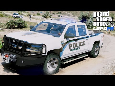 GTA 5 LSPDFR Police Patrol #688 Grapeseed Police Chevy Silverado Pickup Truck