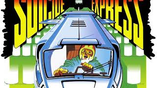 C64 Suicide Express music. Includes box art, Zzap64 issue 1 page, and 1 minute gameplay