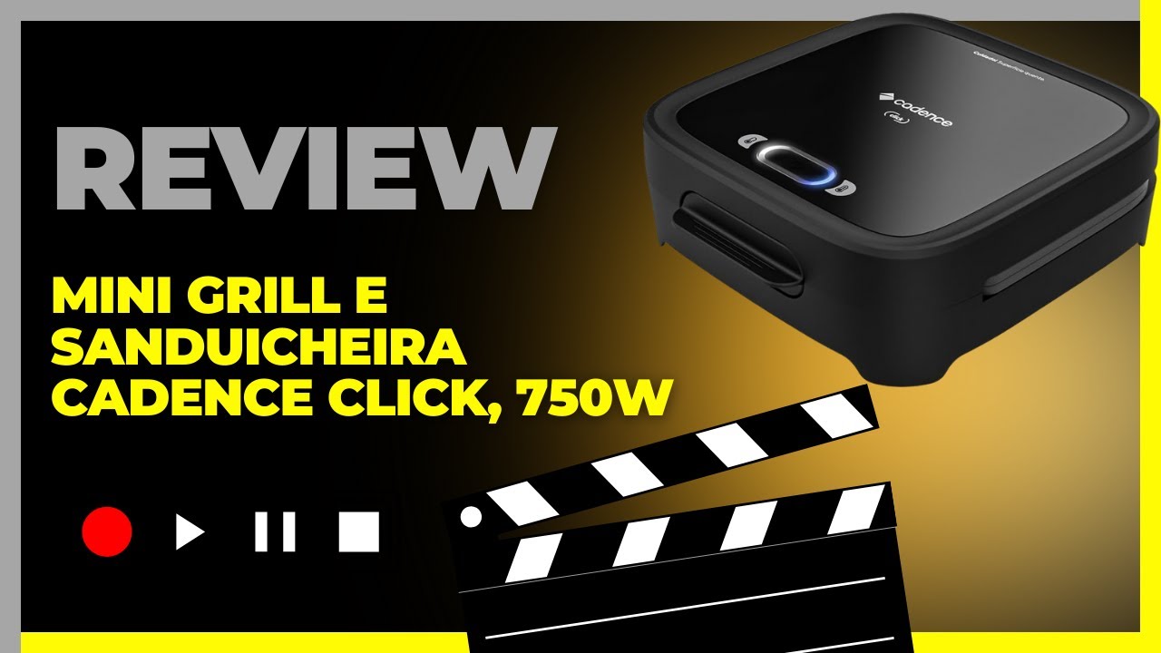 Mini Grill e Sanduicheira Cadence Click, 750W