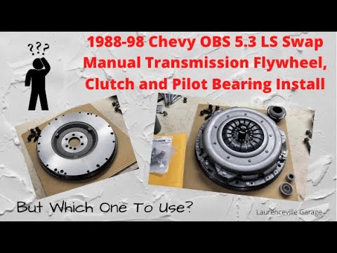 1988-1998 Chevy OBS Truck LS Swap 5.3 Manual Transmission Clutch / Flywheel Install