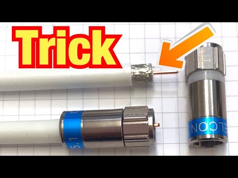 Attaching F-connectors // Proofwood