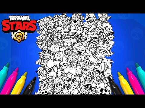 Brawl Stars All Tier Coloring page | All Brawlers Coloring Set