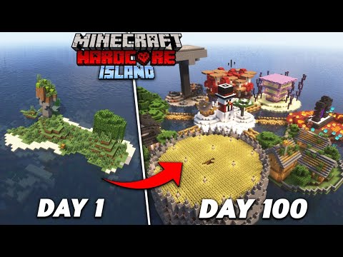 N00B Gaming - I Survived 100 Days On A Survival Island In Minecraft Hardcore