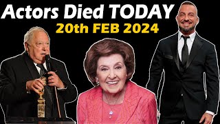 Legends Actors Died Today 20th February 2024