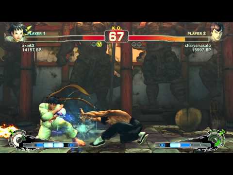 SSF4 Ranked Asia: akmk2 (Makoto) VS charysmasato (Fei Long) [FIXED]
