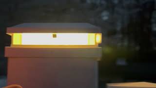 Solar Post Cap Lights Outdoor 6 Packs, Waterproof Solar Powered Deck P