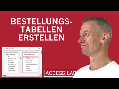 Access: Tabellen für Bestellungen und Bestellpositionen anlegen