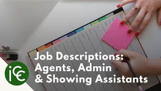 Creating a Job Description for Administrative Assistants, Showing Assistants & Buyers Agents