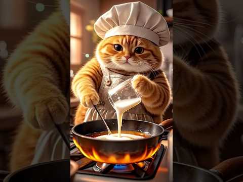The MasterChef Cat #masterchef #cat #catlovers #cute #shortsfeed #cats #catvideos #catshorts #ai