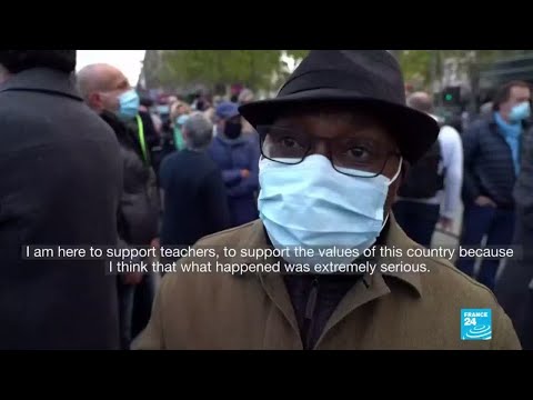 France demonstrations pay tribute to beheaded teacher