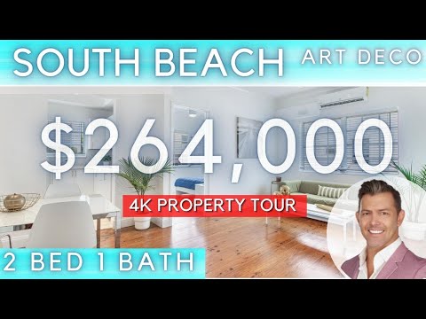 South Beach Condo For Sale 🎯- 2 Bedroom Art Deco 💎 (4k Tour)  Art Deco Miami apartment tour