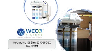 How to Replace E3RO550-EZ Slim RO Pre-Filters - Sediment & Carbon Filters
