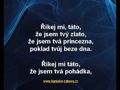 Jakub Smolík a Viktorka Genzerová - Říkej mi táto (karaoke z www.karaoke-zabava.cz)
