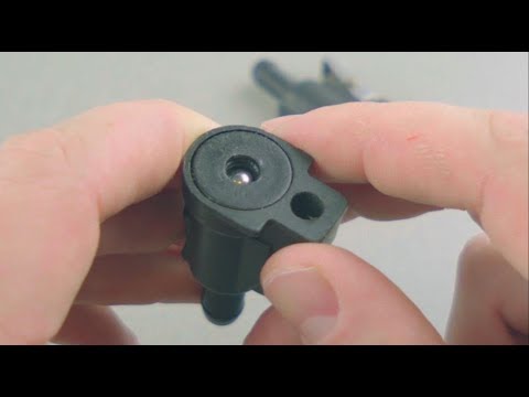 Look inside an outboard fuel line connector - careful not to damage the O-ring