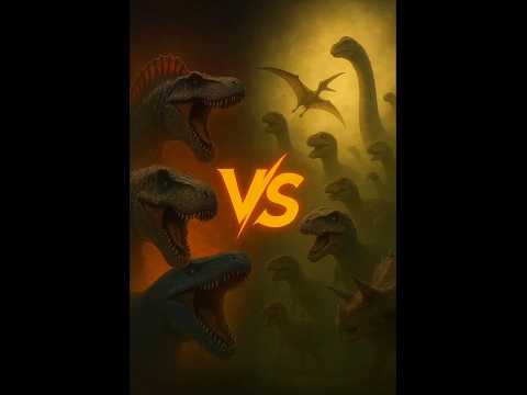 Spinosaurus, T-Rex & Mosasaurus vs ALL Jurassic Dinosaurs 🦖🔥