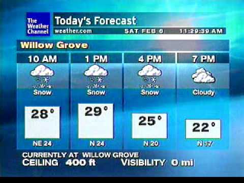 Willow Grove Weatherstar XL - Historic Winter Storm - Feb 6 2010 11:28AM