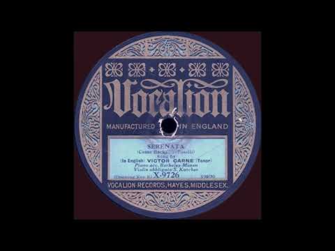 Victor Carne sings Toselli's "Serenade" (1925)