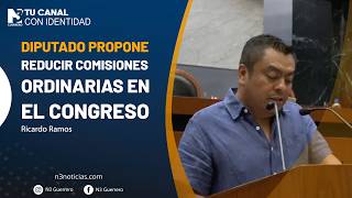 Diputado propone reducir comisiones ordinarias en el Congreso
